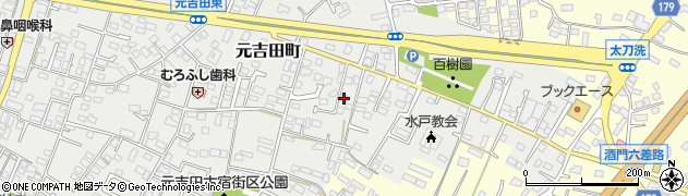 茨城県水戸市元吉田町2151周辺の地図