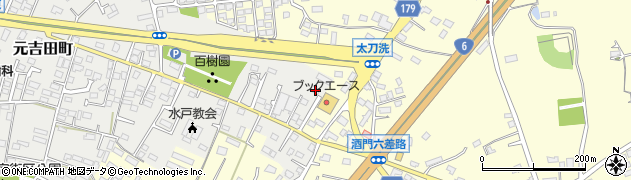 茨城県水戸市元吉田町2628周辺の地図