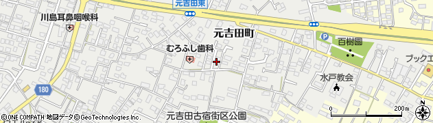 茨城県水戸市元吉田町2189周辺の地図