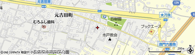 茨城県水戸市元吉田町2164周辺の地図