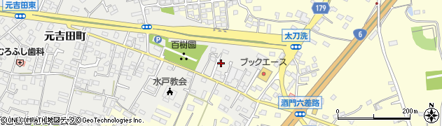 茨城県水戸市元吉田町2623周辺の地図