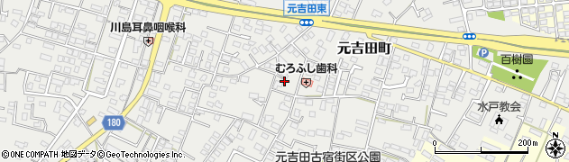茨城県水戸市元吉田町2202周辺の地図