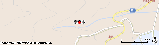 長野県青木村（小県郡）奈良本周辺の地図