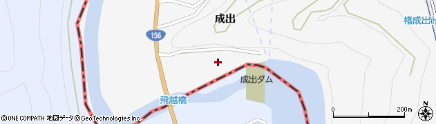 成出ダム周辺の地図