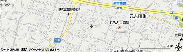 茨城県水戸市元吉田町2217周辺の地図
