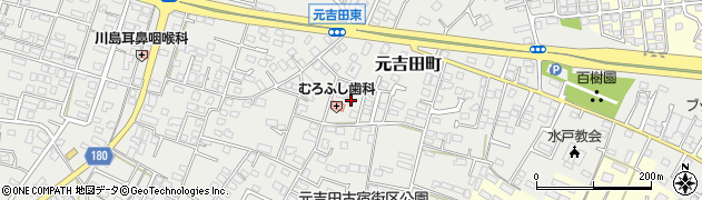 茨城県水戸市元吉田町2196周辺の地図