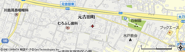 茨城県水戸市元吉田町2179周辺の地図