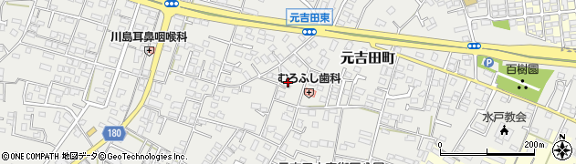 茨城県水戸市元吉田町2201周辺の地図