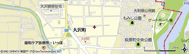 群馬県高崎市大沢町周辺の地図