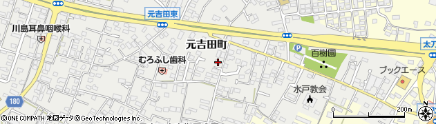 茨城県水戸市元吉田町2178周辺の地図