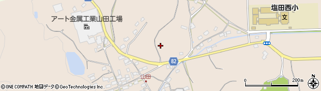 長野県上田市山田周辺の地図