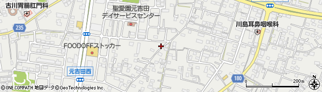 茨城県水戸市元吉田町1187周辺の地図