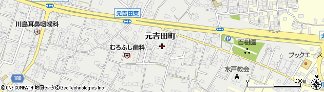 茨城県水戸市元吉田町2177周辺の地図