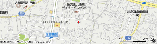 茨城県水戸市元吉田町1186周辺の地図