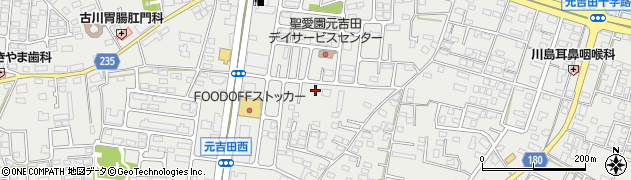 茨城県水戸市元吉田町1177周辺の地図