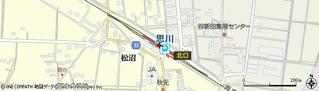 思川駅周辺の地図