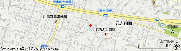 茨城県水戸市元吉田町2233周辺の地図