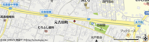 茨城県水戸市元吉田町2605周辺の地図