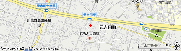 茨城県水戸市元吉田町2193周辺の地図