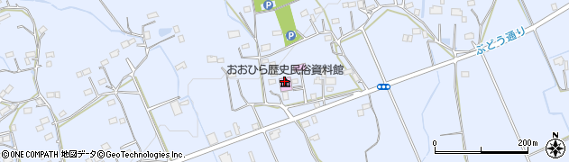 栃木市おおひら歴史民俗資料館周辺の地図