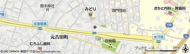 茨城県水戸市元吉田町2617周辺の地図