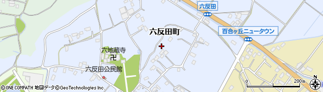 茨城県水戸市六反田町周辺の地図