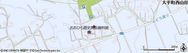 栃木市おおひら郷土資料館（白石家戸長屋敷）周辺の地図