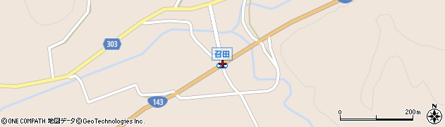 召田周辺の地図