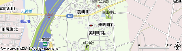 石川県加賀市美岬町れ39周辺の地図