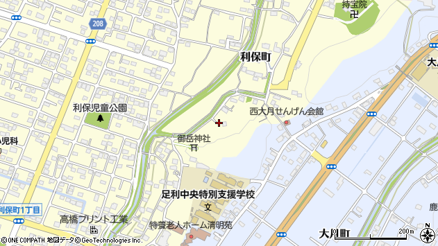 〒326-0006 栃木県足利市利保町の地図