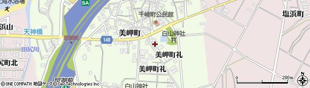 石川県加賀市美岬町れ92周辺の地図