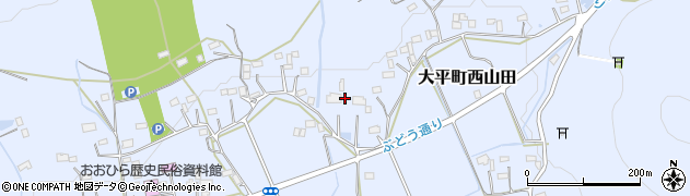 栃木県栃木市大平町西山田744周辺の地図