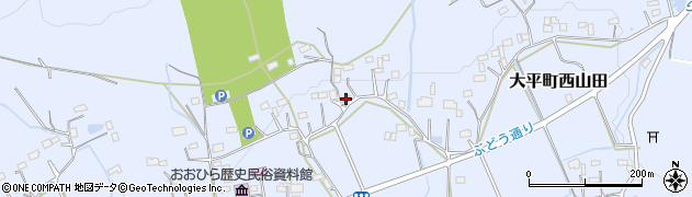 栃木県栃木市大平町西山田831周辺の地図