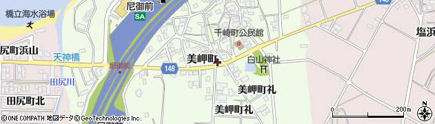 石川県加賀市美岬町れ11周辺の地図