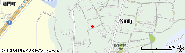 茨城県水戸市谷田町366周辺の地図