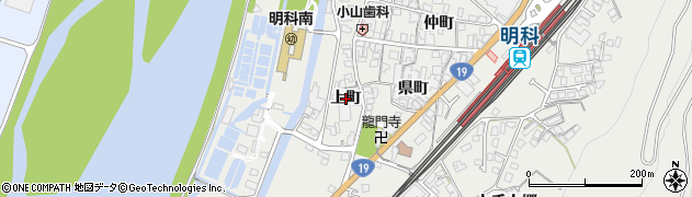 長野県安曇野市明科中川手（上町）周辺の地図