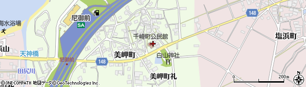 石川県加賀市美岬町わ周辺の地図