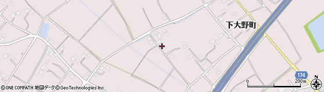 茨城県水戸市下大野町1696周辺の地図