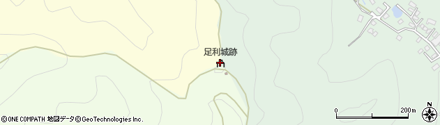 足利城跡周辺の地図