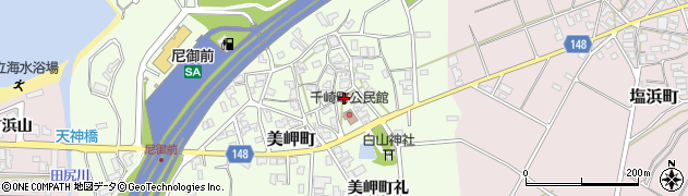 石川県加賀市美岬町わ2周辺の地図