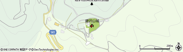 唐沢山城周辺の地図