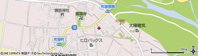 群馬県高崎市町屋町835周辺の地図