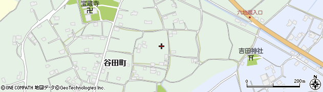 茨城県水戸市谷田町周辺の地図