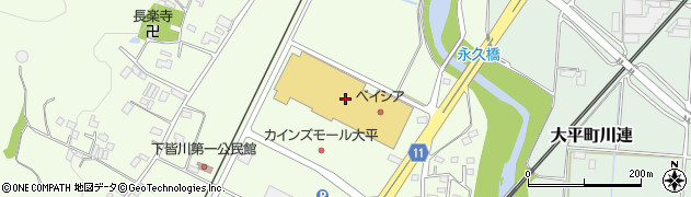 ベイシア大平モール店周辺の地図