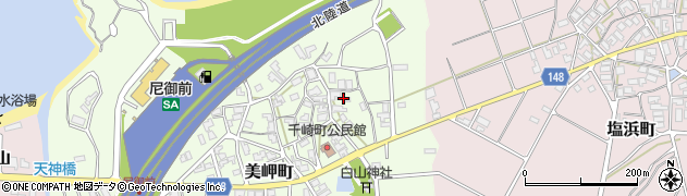 石川県加賀市美岬町（タ）周辺の地図