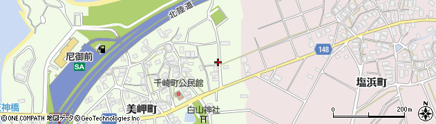 石川県加賀市美岬町よ周辺の地図