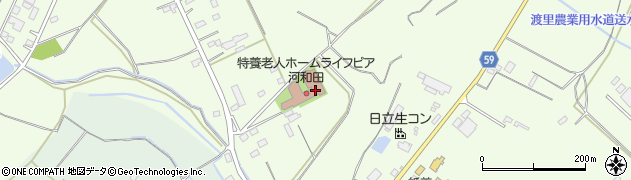 ライフピア河和田通所介護事業所周辺の地図
