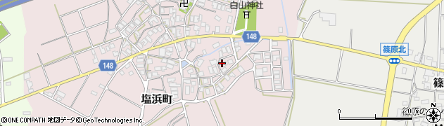 石川県加賀市塩浜町（り）周辺の地図