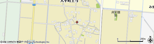 栃木県栃木市大平町土与周辺の地図
