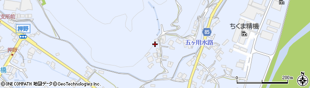 長野県安曇野市明科七貴（下押野）周辺の地図